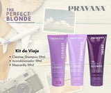 Pravana Perfect Blonde Shampoo, Acondicionador Y Mask 59ml
