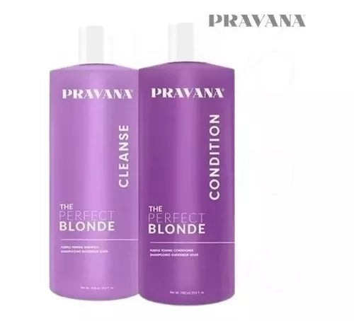 Pravana Perfect Blonde Shampoo Y Acondicionador 1 Litro